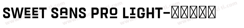 Sweet sans pro light字体转换